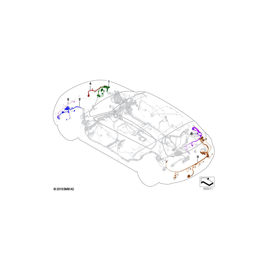 Genuine BMW 61129313076 F22 F20 F23 Rep. Wiring Harness For Electric Fan 850 W (Inc. 118i, 220dX & 114d)