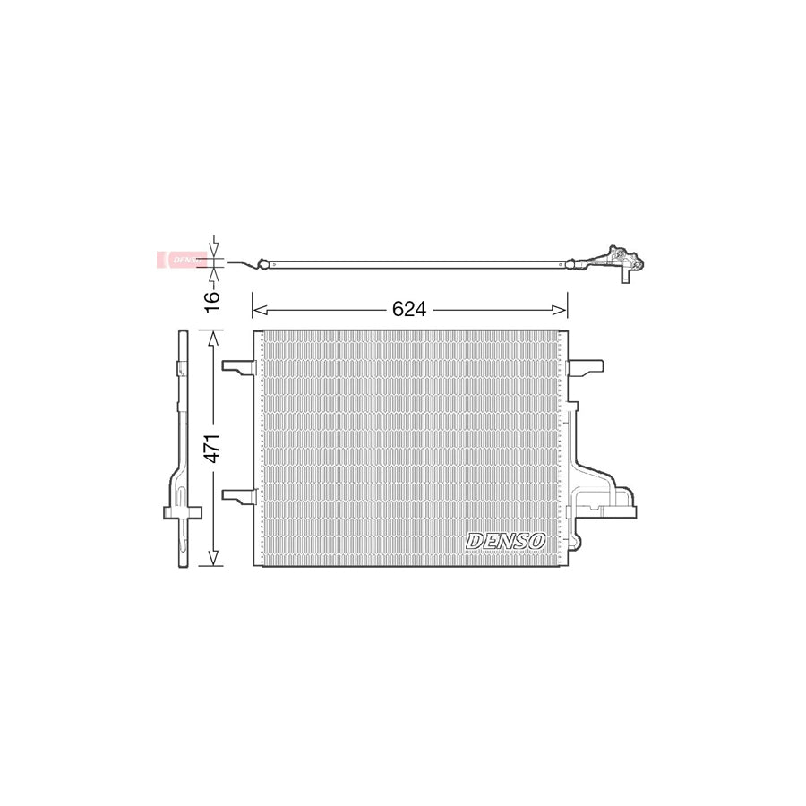 DENSO DCN10027 Air Conditioning Condenser for Ford Kuga Mk1 Off-Road