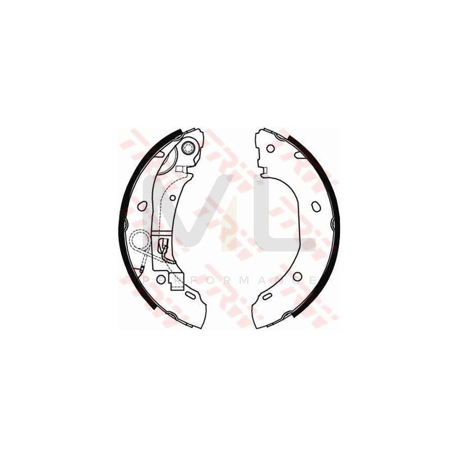 TRW GS8472 Brake Shoe Set