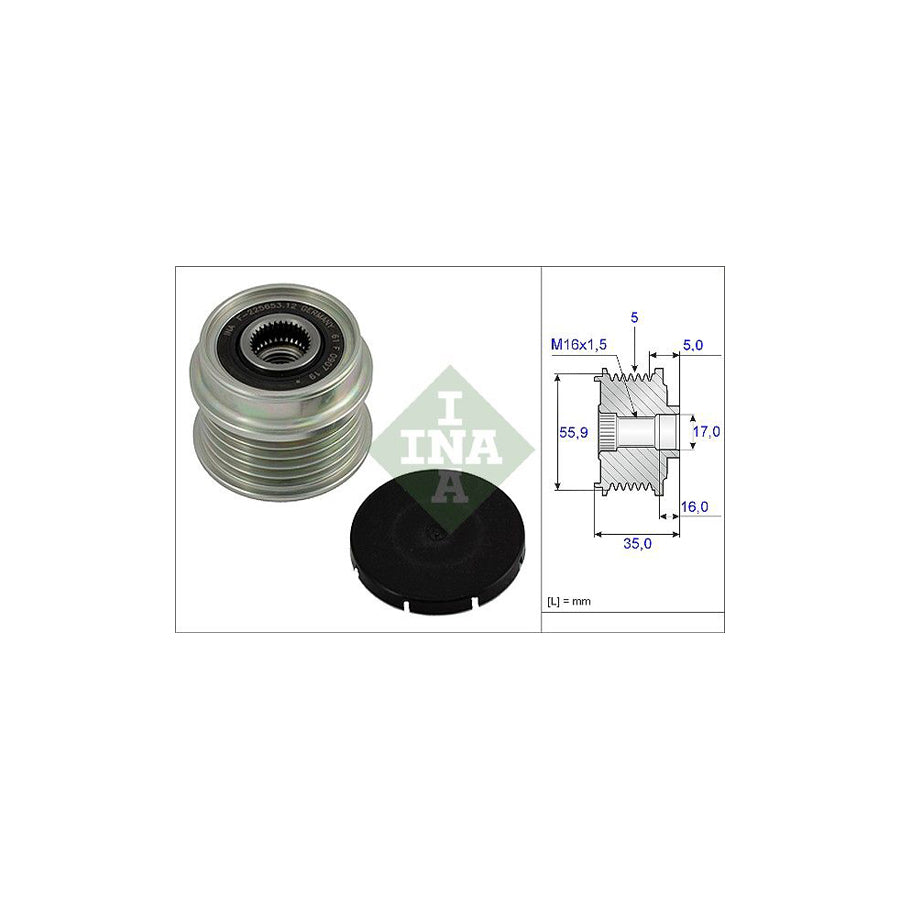 Ina 535 0004 10 Alternator Freewheel Clutch