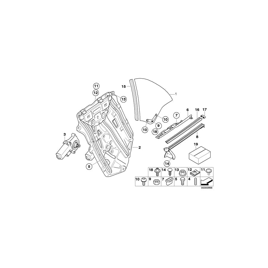 Genuine BMW 51367026385 E46 Outer Weatherstrip, Left SCHWARZ (Inc. 318Ci & 320Cd)