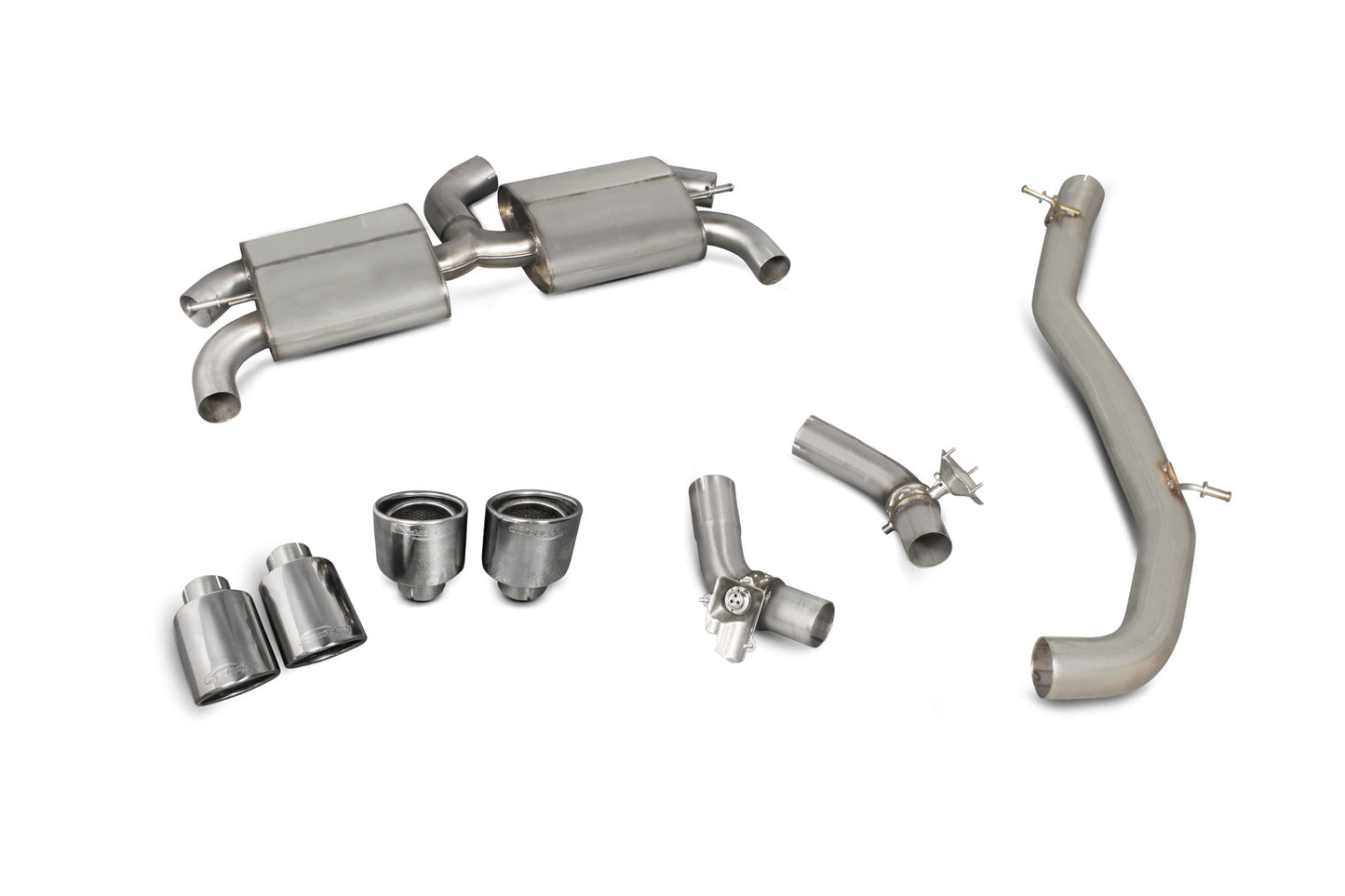 Scorpion SAUS055 Audi TT S Mk3 Non-Resonated Cat-Back System (With Valves) | ML Performance UK UK
