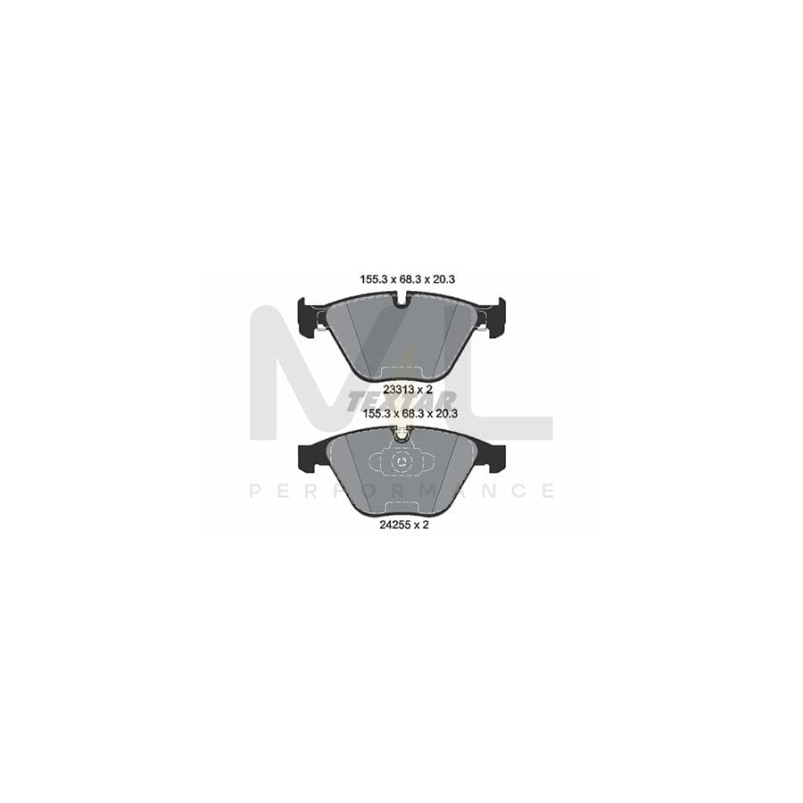 TEXTAR 2331381 Brake pad set epad, prepared for wear indicator
