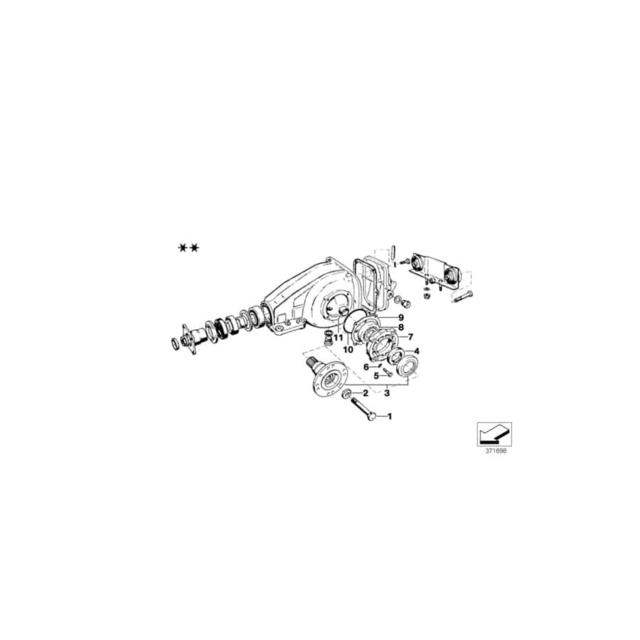 Genuine BMW 33133604218 E21 Shim 0,630mm (Inc. 2002, 316 & 1600GT)