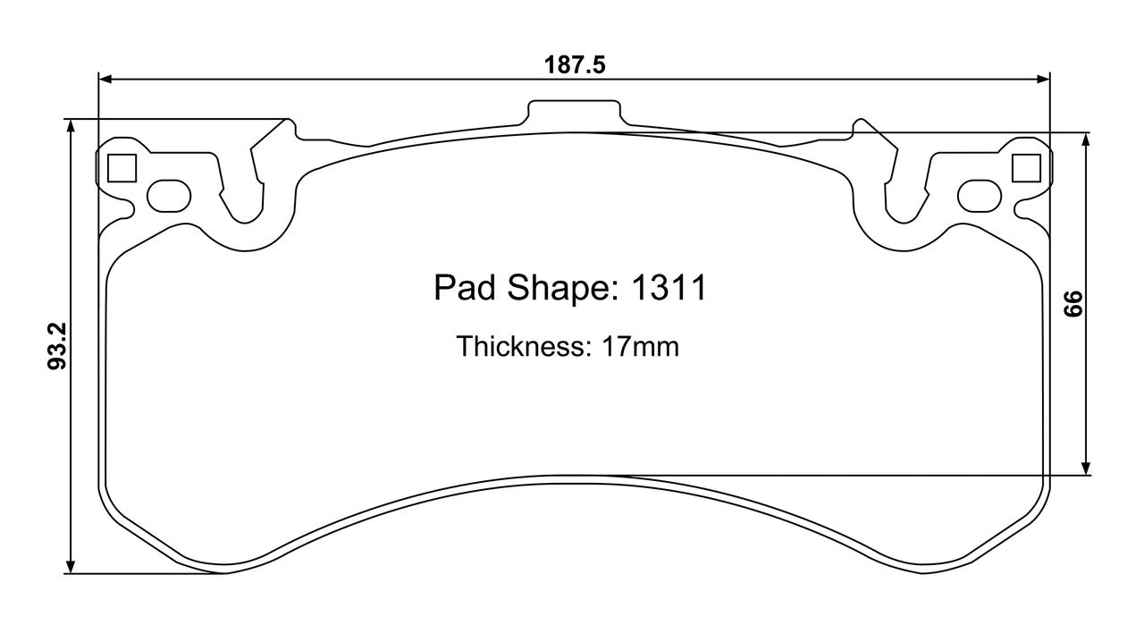 Paragon PBP1311 Brake Pads