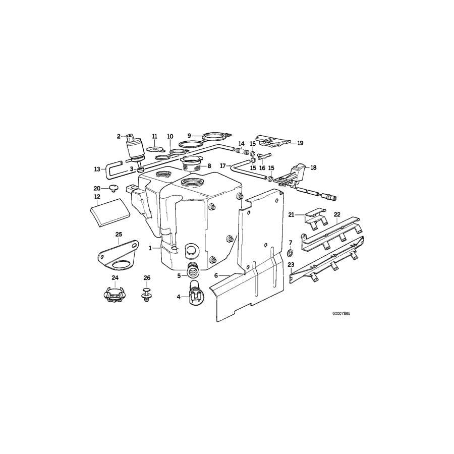 Genuine BMW 61661383194 E31 Grommet (Inc. 850CSi, 850Ci & 840Ci)