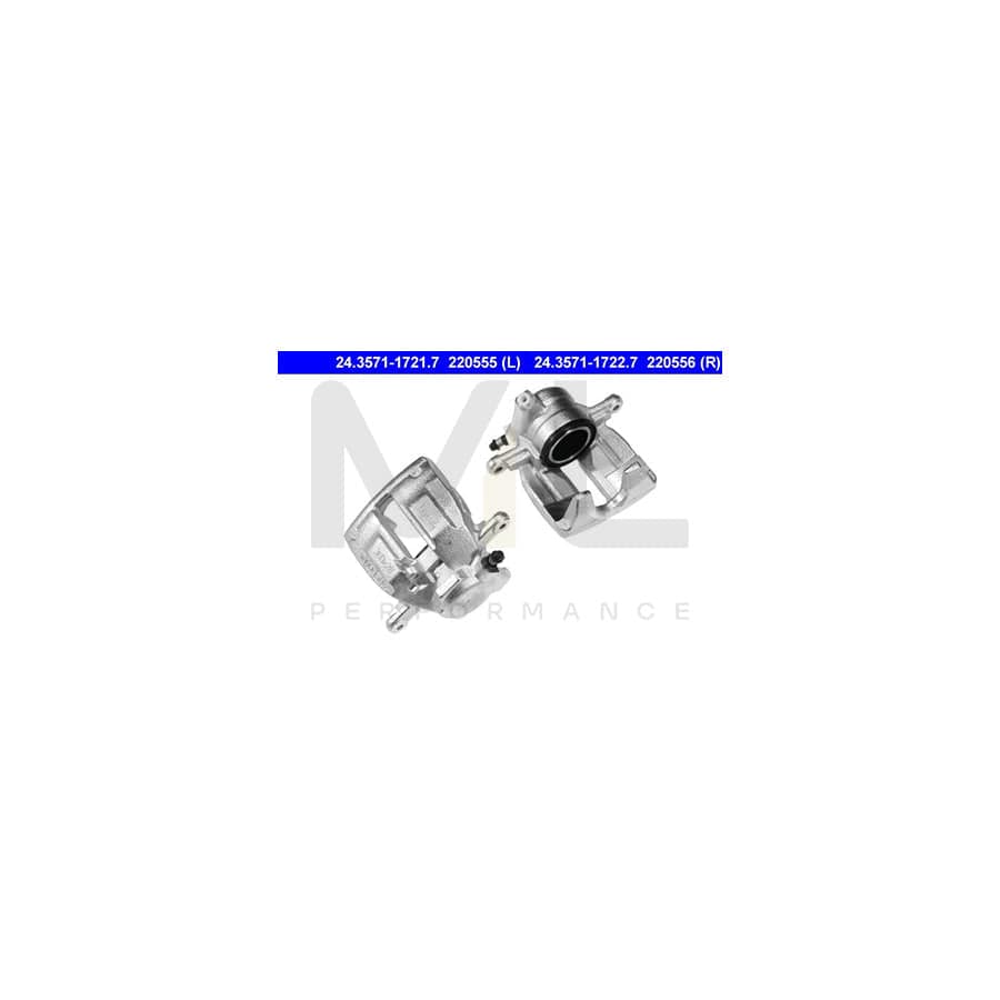 ATE 24.3571-1722.7 Brake Caliper without holder