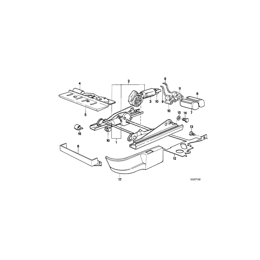 Genuine BMW 52101953011 E24 Covering Outer Left ANTHRAZIT (Inc. M635CSi, 635CSi & M6)