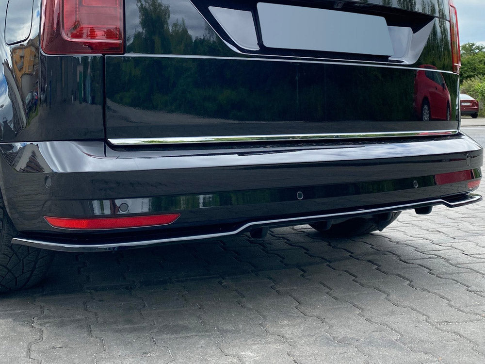 Maxton Design VW Caddy MK4 (2015-2020) Central Rear Splitter (w/ Vertical Bars)
