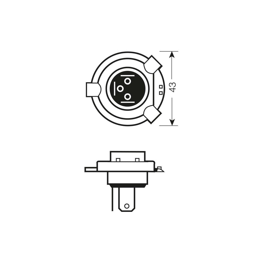 NEOLUX N472 12v 60/55w H4 P43t (472) Single blister