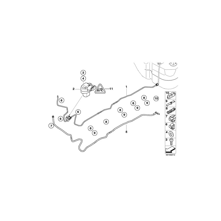 Genuine BMW 07119905219 E63 E64 E60 Fillister-Head Screw M6X20-A4 70 (Inc. M5, 745d & M6)