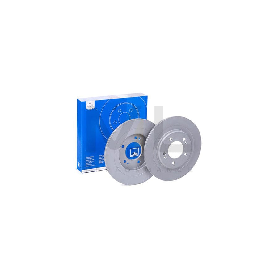 ATE 24.0110-0383.1 Brake Disc Solid, Coated, Alloyed / High-carbon - 1 piece