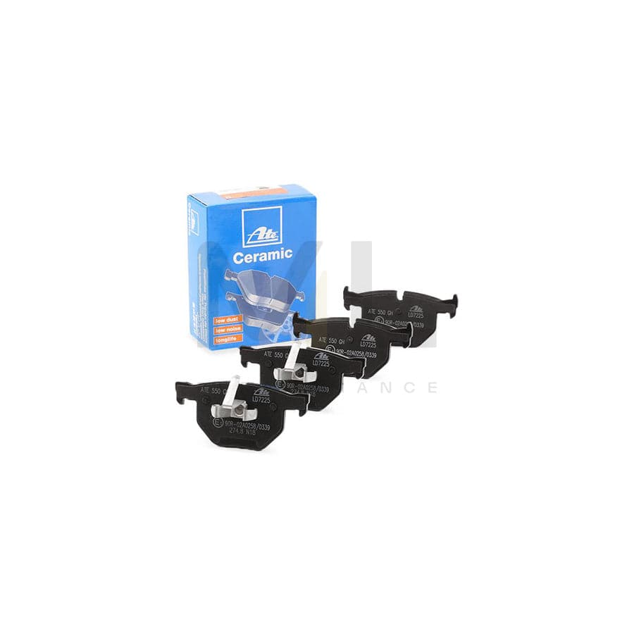 ATE Ceramic 13.0470-7225.2 Brake pad set excl. wear warning contact, prepared for wear indicator