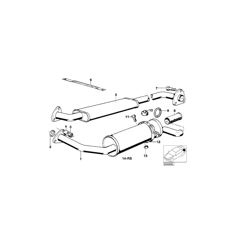 Genuine BMW 18211246451 E21 Bow (Inc. 318, 320i & 316)