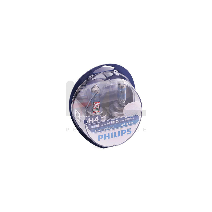 PHILIPS RacingVision 12342RVS2 Bulb, spotlight H4 12V 60/55W P43t-38 3400K Halogen