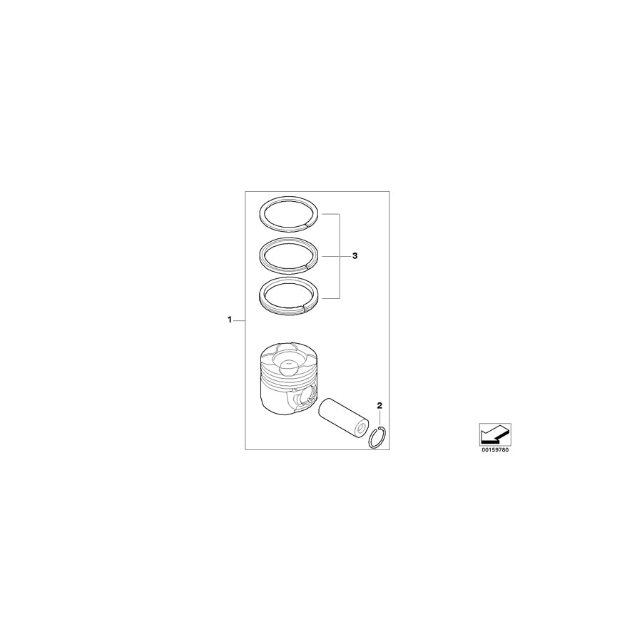 Genuine BMW 11257805956 R56 Snap Ring (Inc. One D & Cooper D)