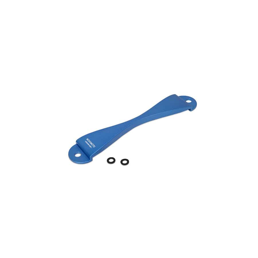 Mishimoto MMTD-SUB-BL Subaru CNC Battery Tie-Down - Blue