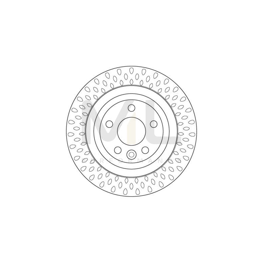 TRW DF6387 Brake Disc Vented, Painted - 1 piece