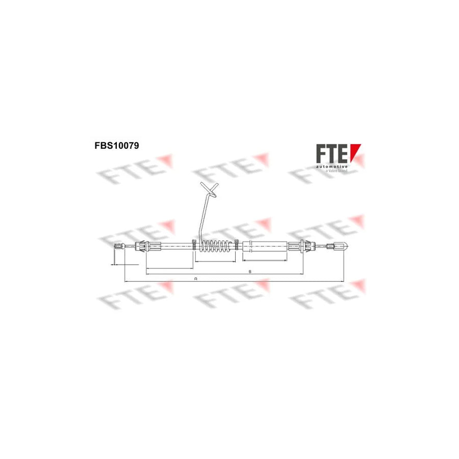 FTE 9250370 Hand Brake Cable for Ford Transit Mk6 Platform / Chassis (V347, V348)