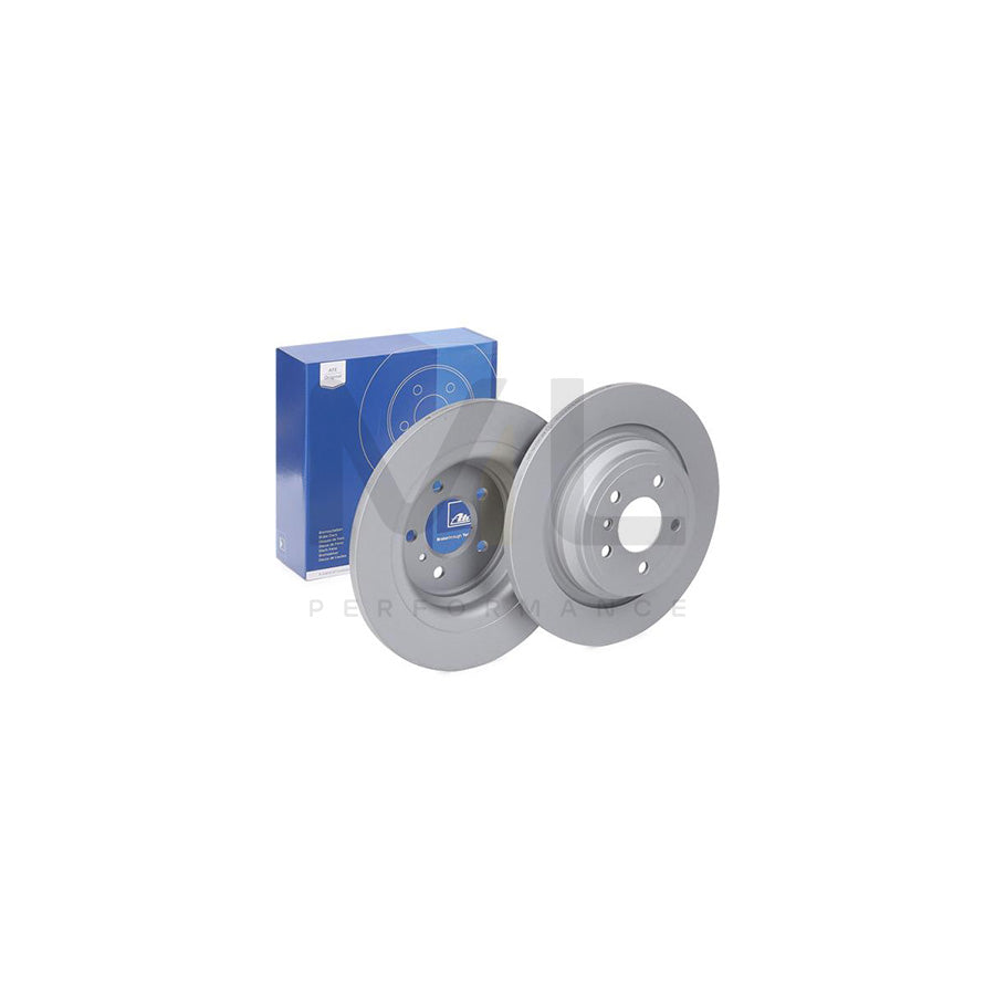 ATE 24.0114-0119.1 Brake Disc Solid, Coated, Alloyed / High-carbon, with bolts/screws - 1 piece