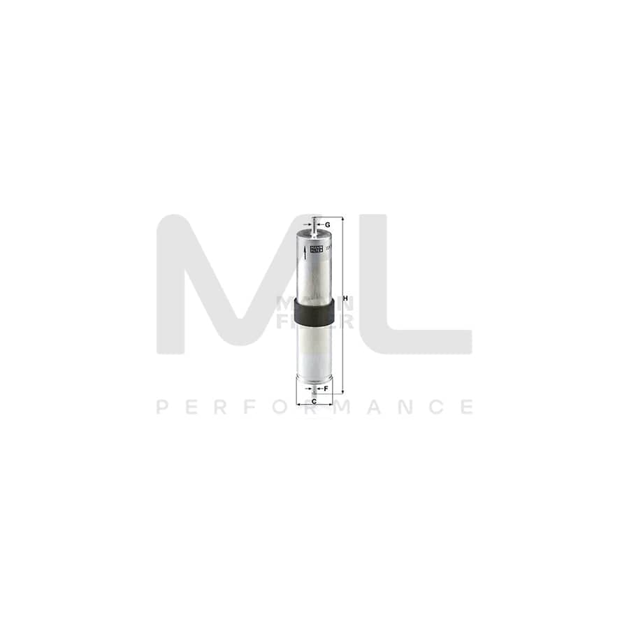 MANN-FILTER WK 521/4 Fuel filter for MINI Hatchback (R50, R53) In-Line Filter