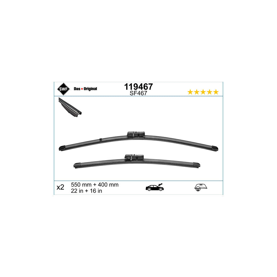 Swf Visioflex 119467 Wiper Blade For Ford Ecosport Mk2