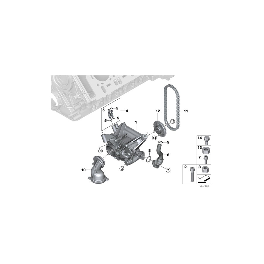 Genuine BMW 11418612062 G07 G11 G06 Control Line (Inc. AlpinaB7, 750LiX 4.0 & 750LiX 4.4)