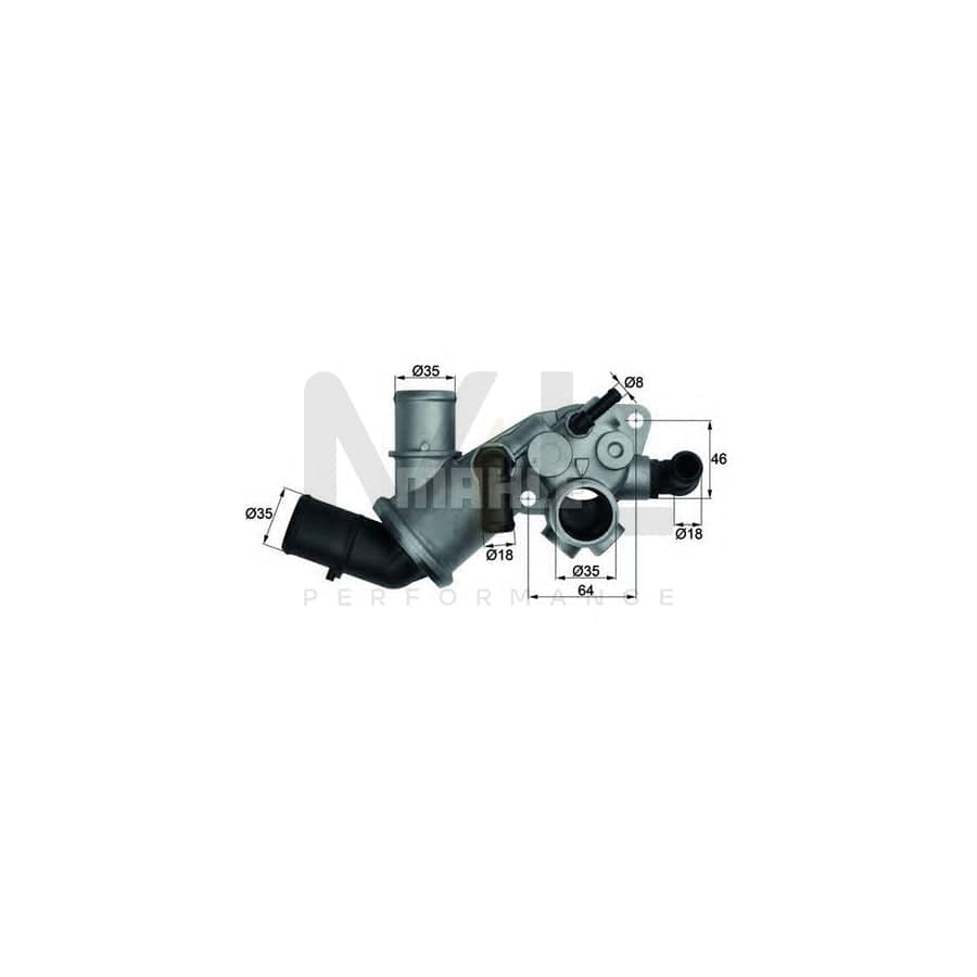 MAHLE ORIGINAL TI 106 75 Engine thermostat Opening Temperature: 75��C, with seal | ML Performance Car Parts