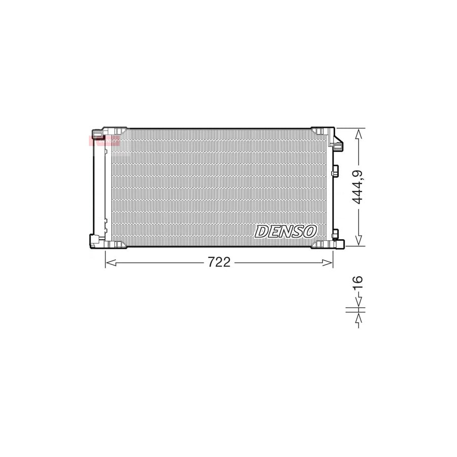 DENSO DCN51019 Air Conditioning Condenser for Lexus Nx (Az10)