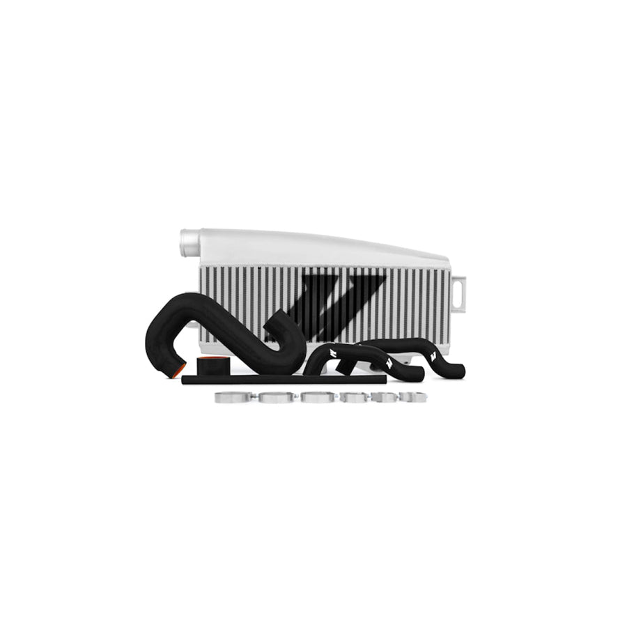 Mishimoto MMTMIC-WRX-01SLBK Subaru 02-07 WRX/04-07 STi Top-Mount Intercooler Kit - Powder Coated Silver & Black Hoses