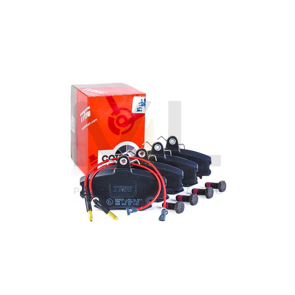 TRW Cotec Gdb400 Brake Pad Set Incl. Wear Warning Contact, With Brake Caliper Screws, With Accessories