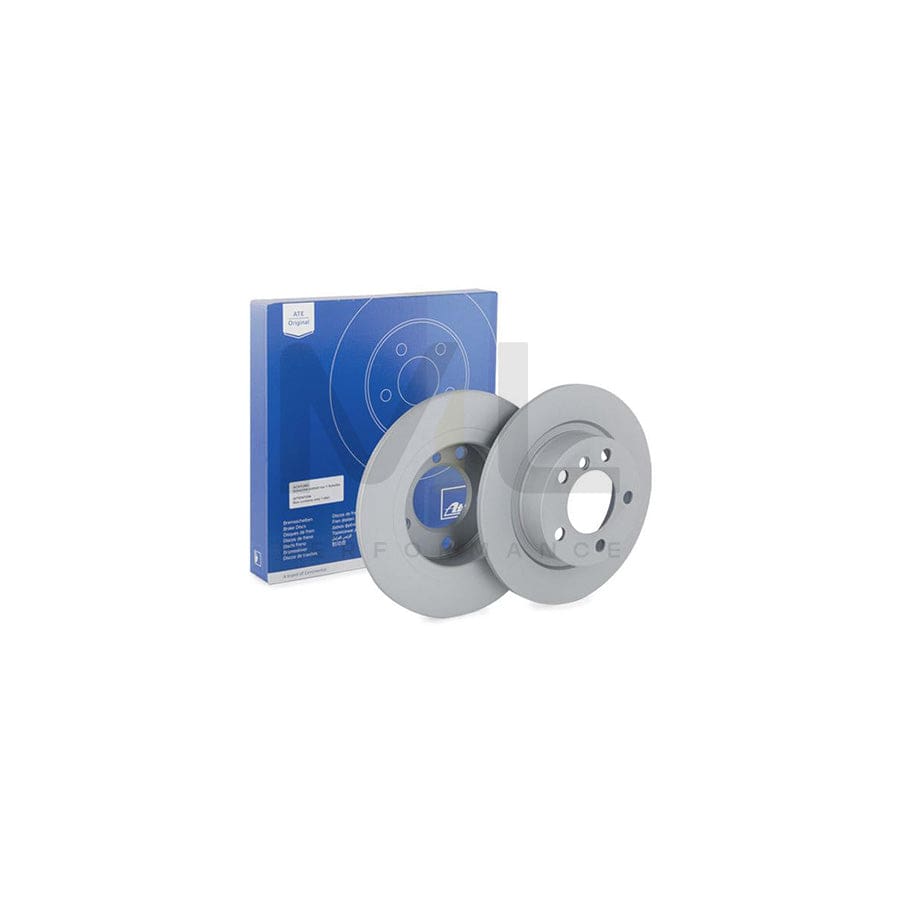 ATE 24.0110-0358.1 Brake Disc Solid, Coated, with bolts/screws - 1 piece