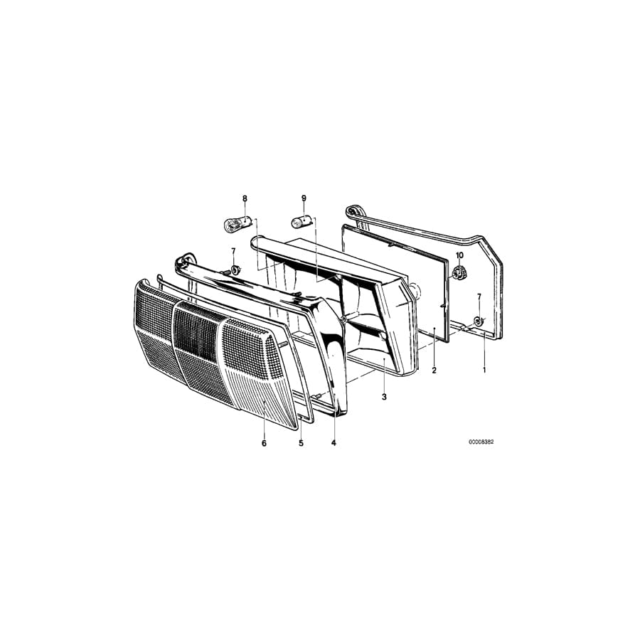 Genuine BMW 63211354440 E12 Sealing Frame Right (Inc. 518, 520i & 525)