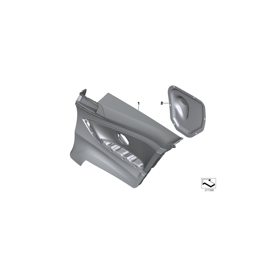 Genuine BMW 51437389669 Lateral Trim Panel Leather Rear Left SCHWARZ/ROT (Inc. 420d, 418i & 420i)