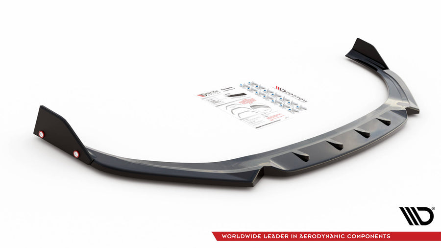 Maxton Design Hyundai I30N MK3 Facelift Hatchback / Fastback Front Splitter + Flaps V.1