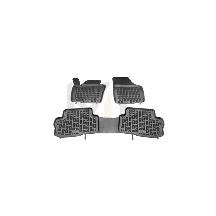 REZAW PLAST 200112A Floor mat set for VW Sharan II (7N1, 7N2) Elastomer, Front and Rear, Quantity: 3, Black