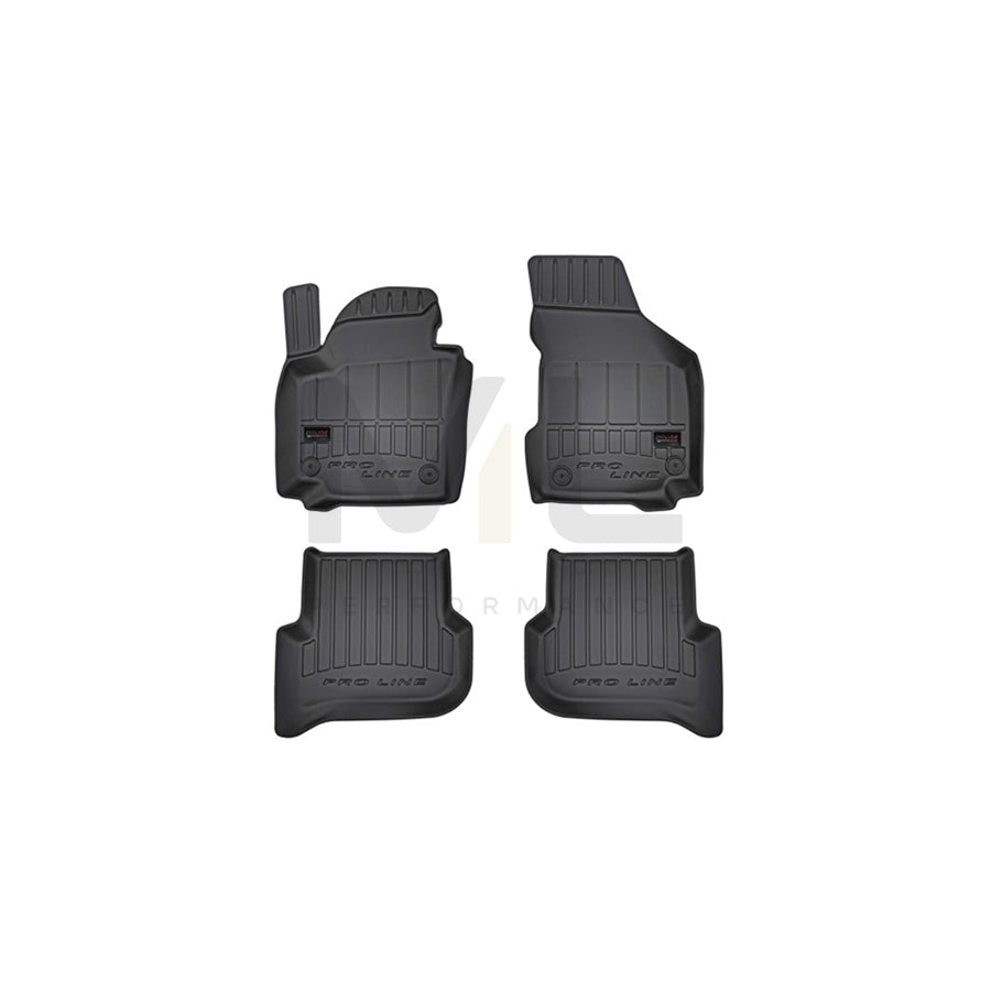 FROGUM 3D407244 Floor mat set for SEAT Altea (5P1) Elastomer, Front and Rear, Quantity: 4, Black