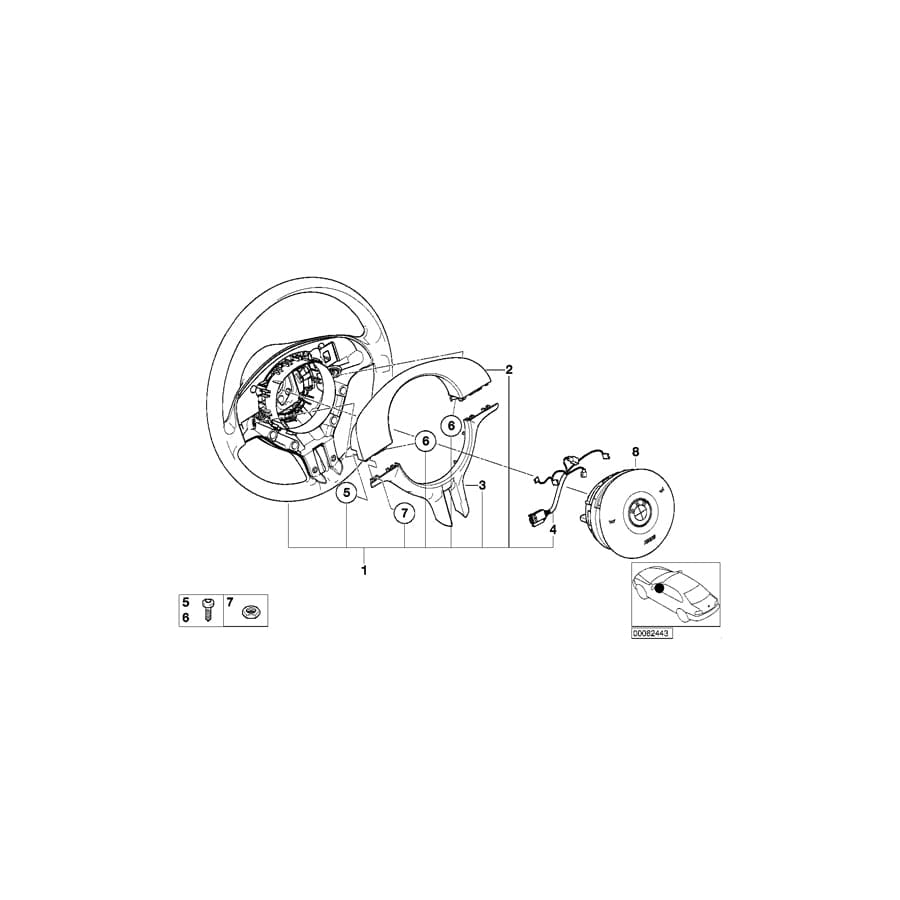 Genuine BMW 32306760154 E46 Cover HOLZ MYRTE (Inc. 316i, 316Ci & 320Cd)