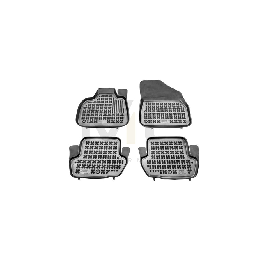 REZAW PLAST 201224 Floor mat set for CITROテ起 DS5 Hatchback Elastomer, Front and Rear, Black