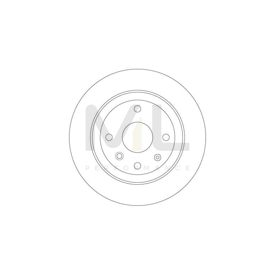 TRW DF6360 Brake Disc for CHEVROLET Epica Saloon Solid, Painted - 1 piece