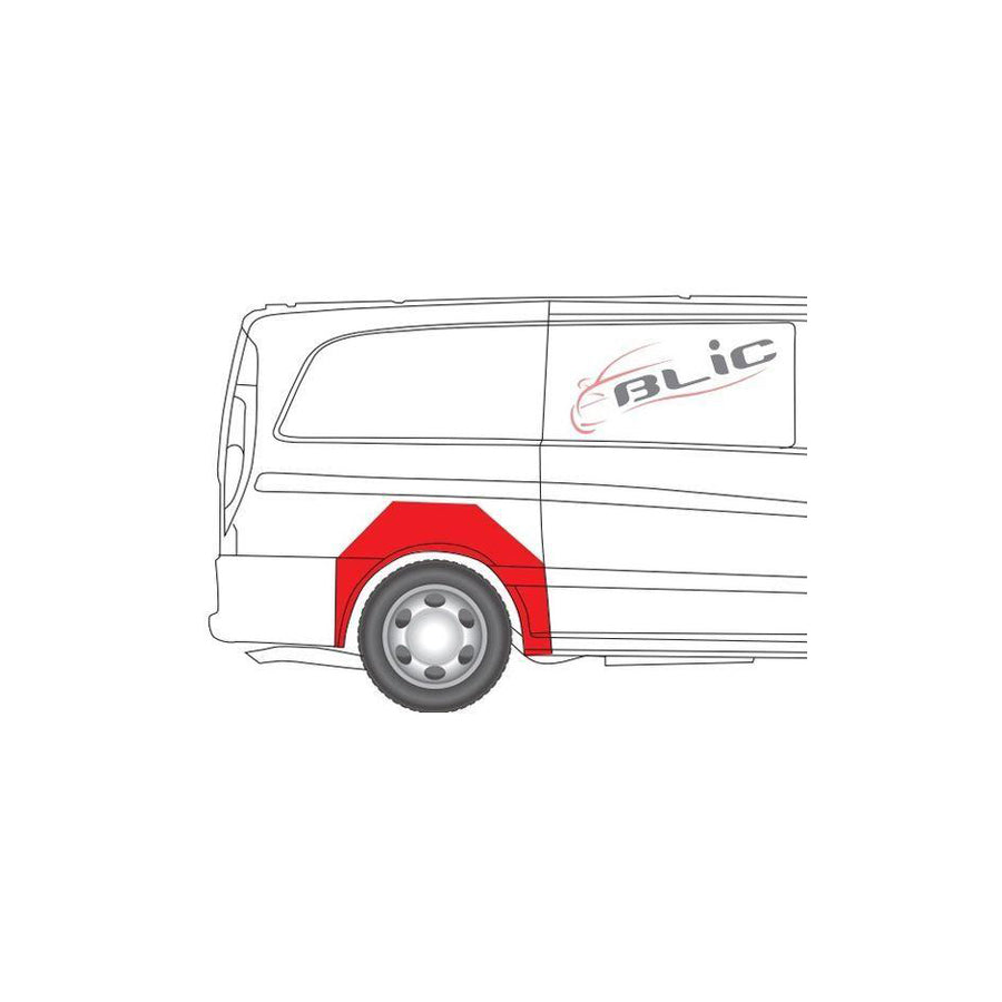 Blic 6504-03-3542592K Wheel Arch Liner Suitable for Mercedes-Benz Vito
