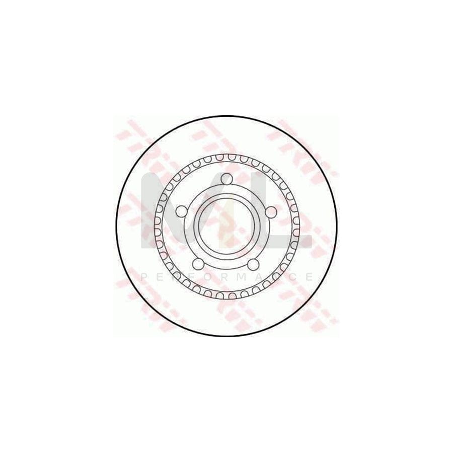 TRW DF1528 Brake Disc Vented - 1 piece