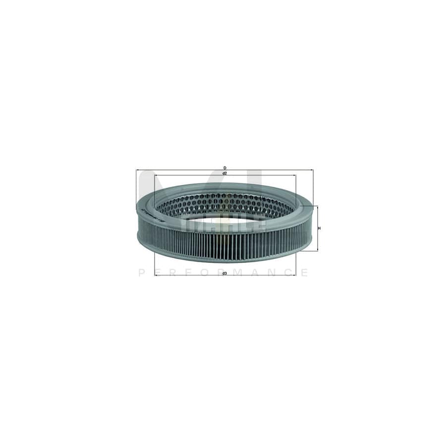 MAHLE ORIGINAL LX 298 Air Filter Filter Insert | ML Performance Car Parts