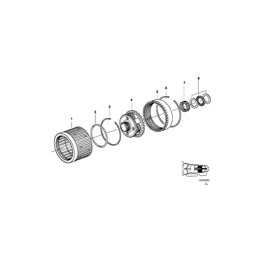 Genuine BMW 24221421552 E34 E32 E31 O-Ring (Inc. 740d, 540i & 850Ci)