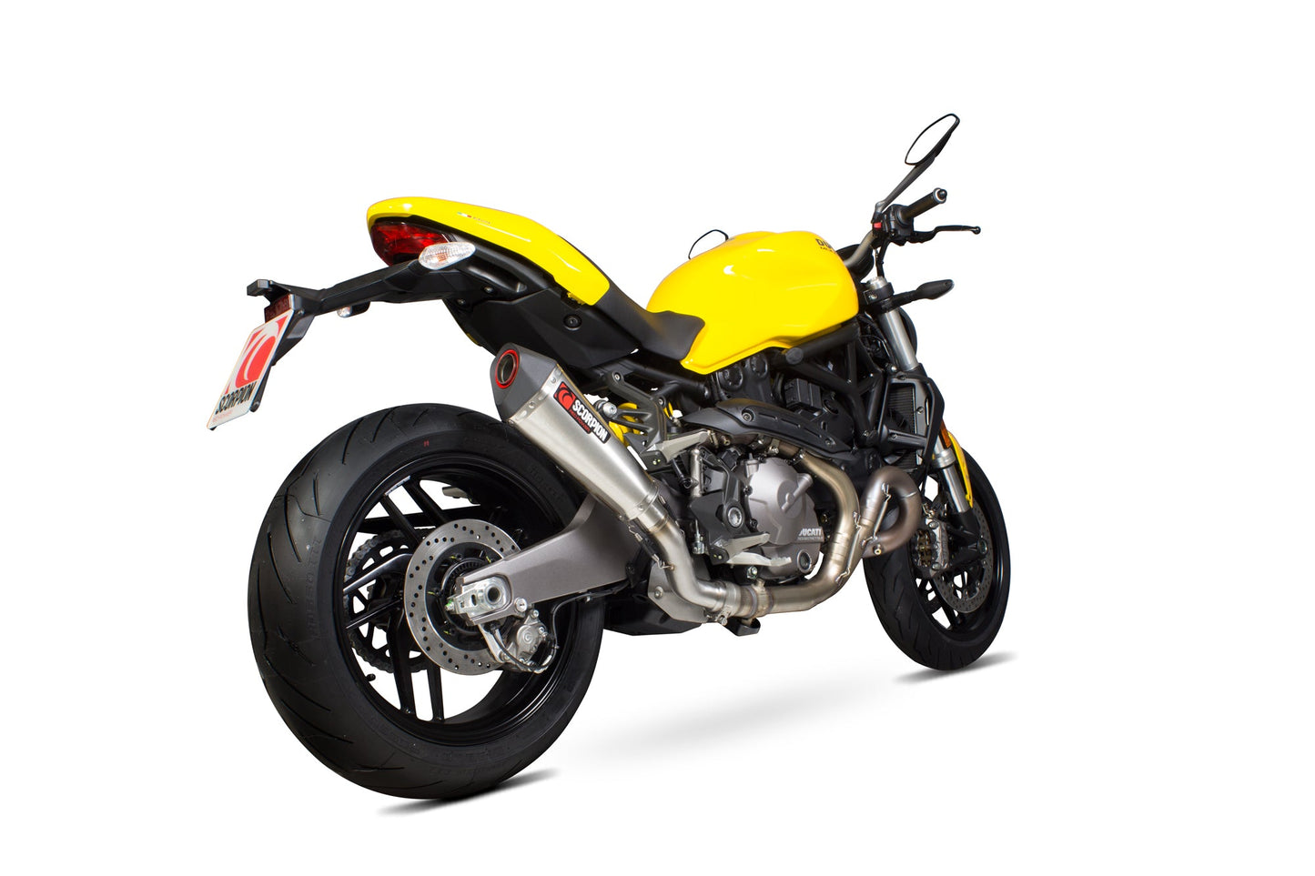 Scorpion RDI66SEO Ducati Monster 821 Serket Taper Slip-On - Brushed Stainless Steel Sleeve | ML Performance UK UK