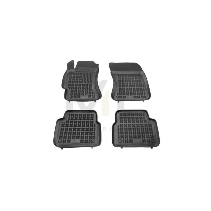 REZAW PLAST 202701 Floor mat set for SUBARU Forester III (SH) Elastomer, Front and Rear, Black