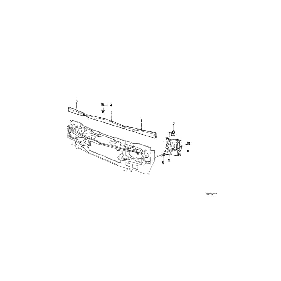 Genuine BMW 51711885927 E21 Gasket Left (Inc. 318, 318i & 315)