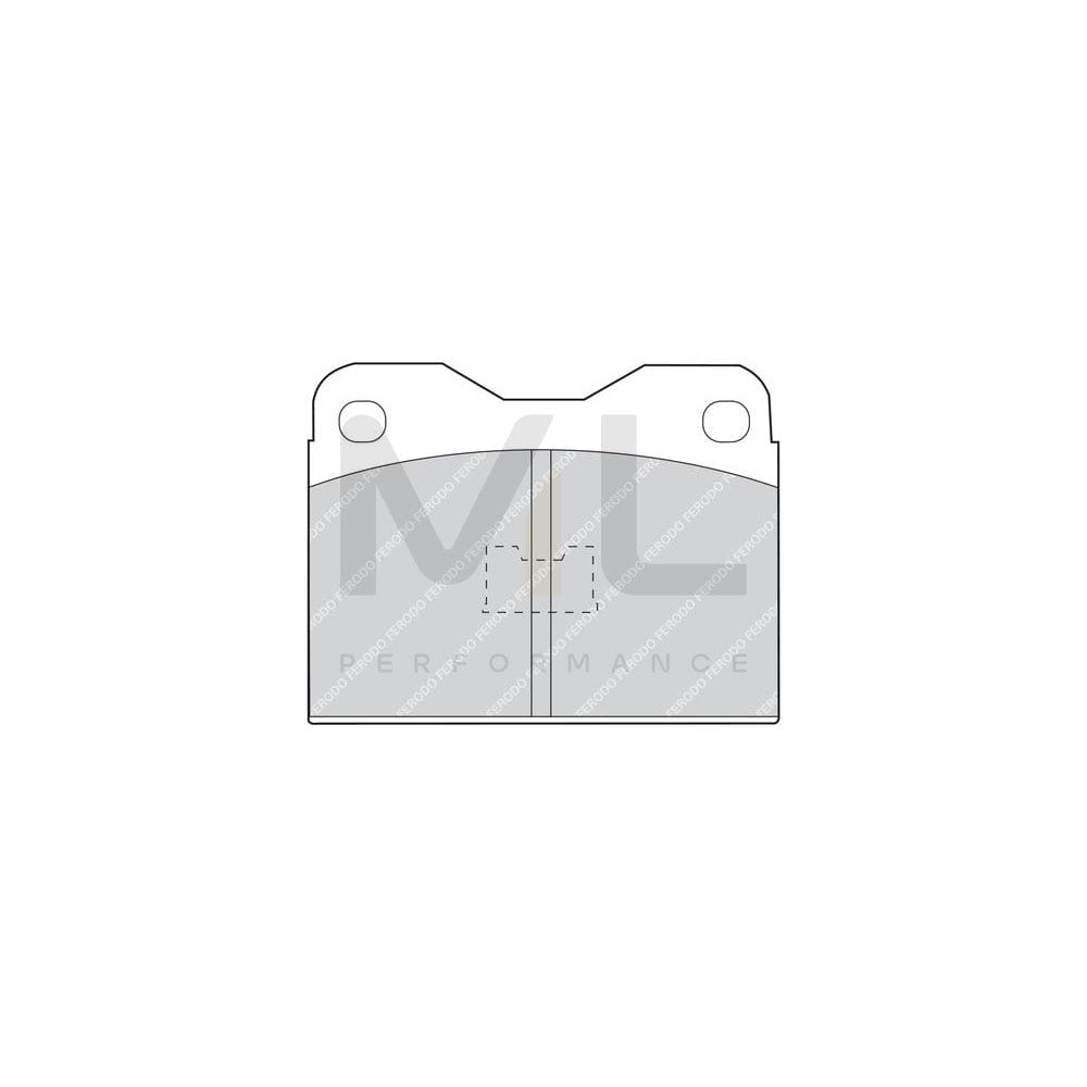 Ferodo Premier FDB130 Brake Pad Set Not Prepared for Wear Indicator