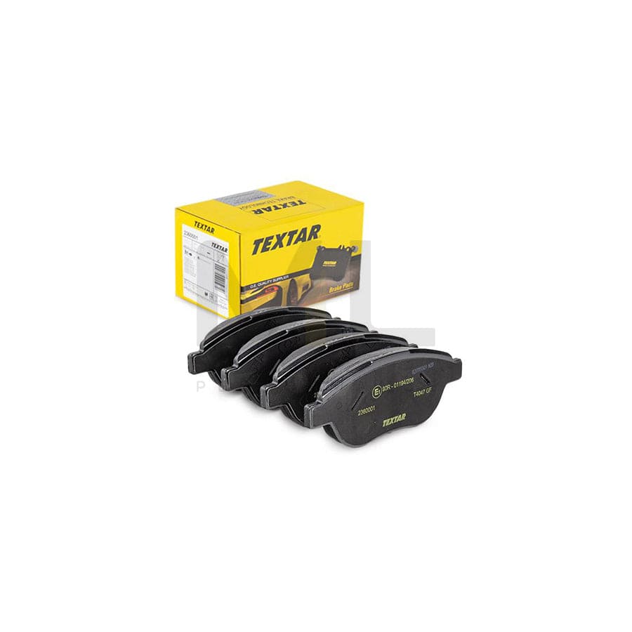 TEXTAR 2360001 Brake pad set not prepared for wear indicator, with brake caliper screws