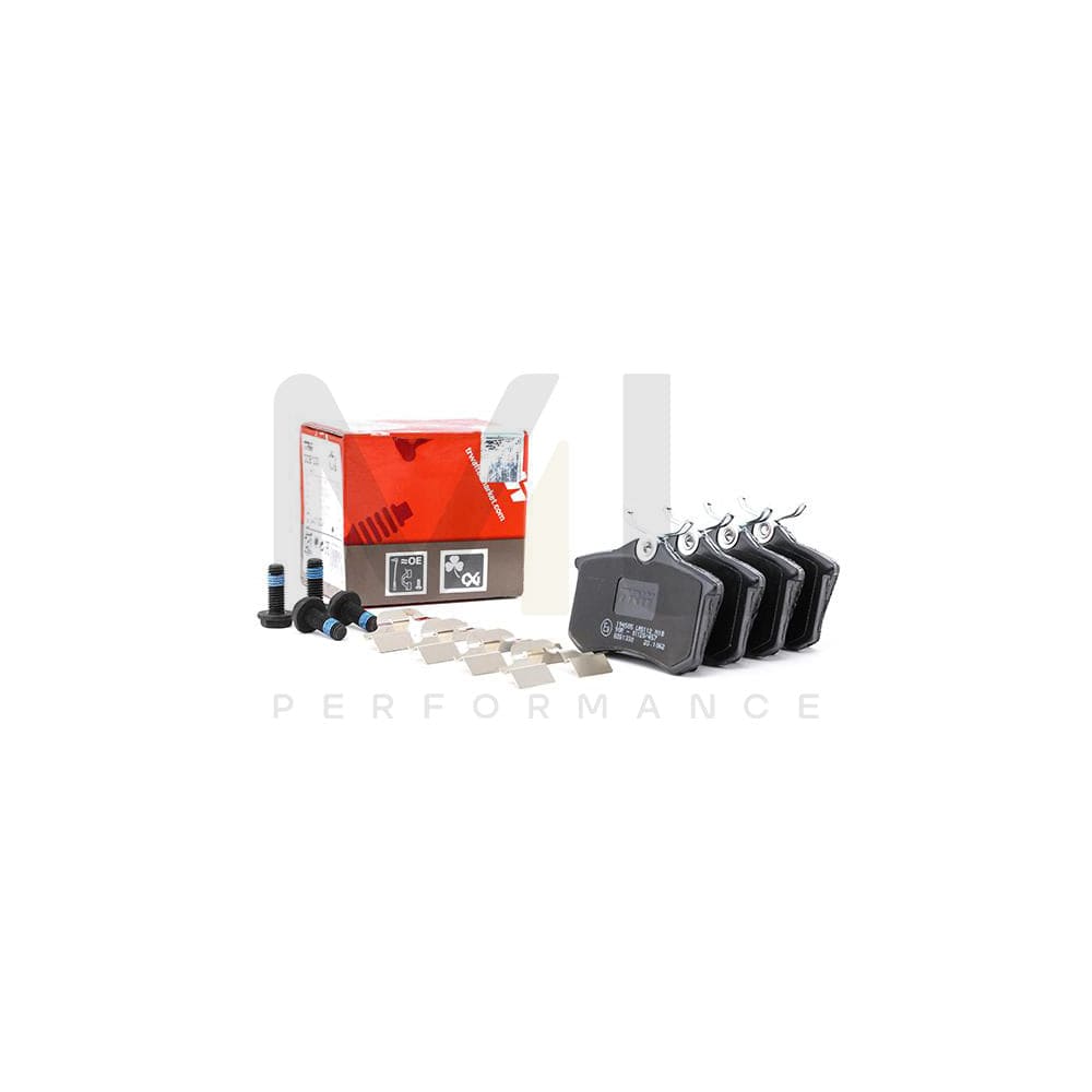 TRW Cotec Gdb1330 Brake Pad Set Not Prepared For Wear Indicator, With Brake Caliper Screws, With Accessories